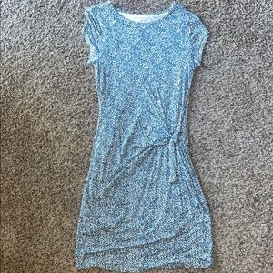 LOFT Blue and White Mini Dress